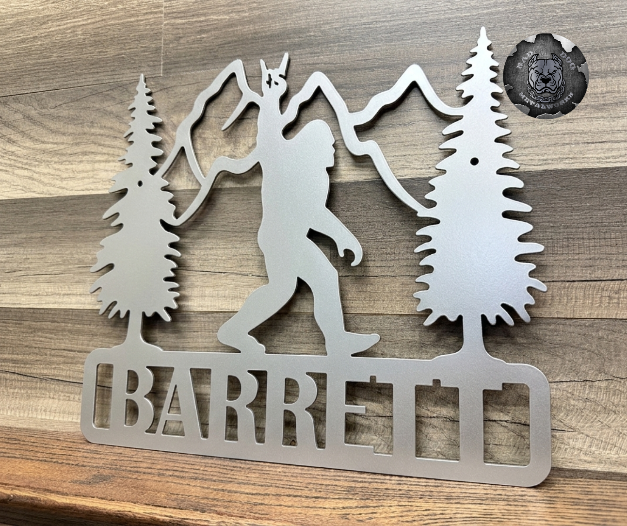 Personalized Bigfoot Plaque