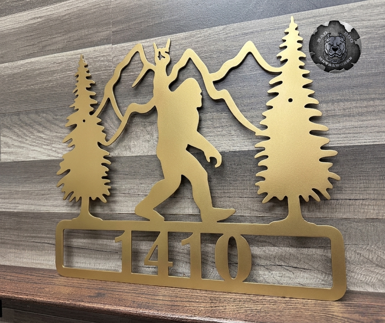 Personalized Bigfoot Plaque