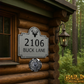 Deer Address Plaque
