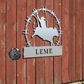 Rodeo Bull Rider Monogram