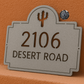Cactus Address Plaque