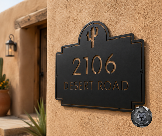 Cactus Address Plaque
