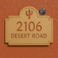 Cactus Address Plaque