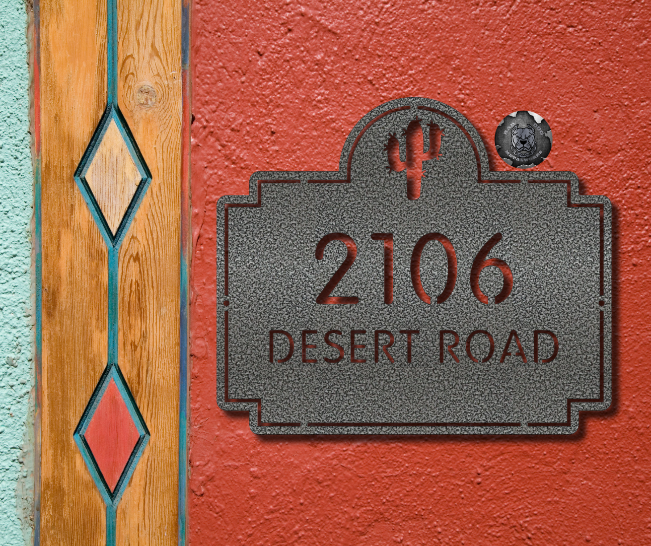 Cactus Address Plaque