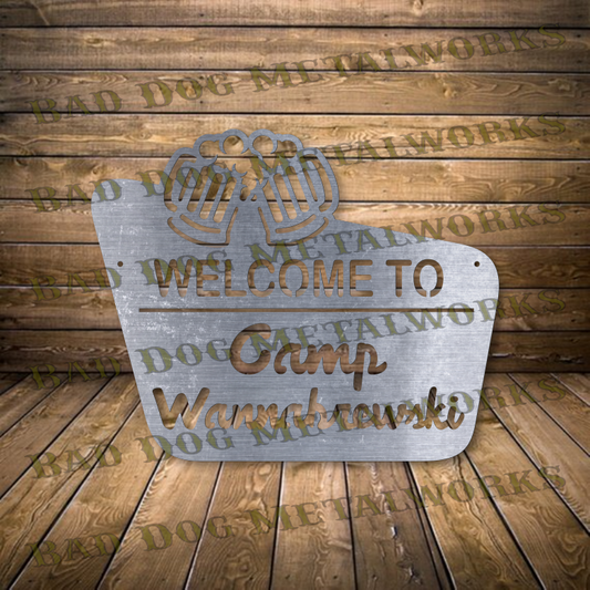 Welcome to Camp Wannabrewski - Dxf and Svg