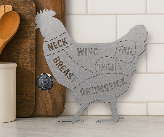 Chicken Cuts Butcher Diagram
