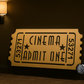 Cinema Admit One Retro Movie Ticket
