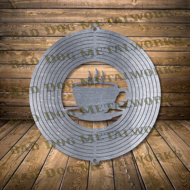 Coffee Wind Spinner - Svg and Dxf