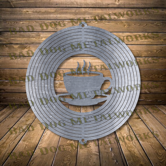 Coffee Wind Spinner - Svg and Dxf