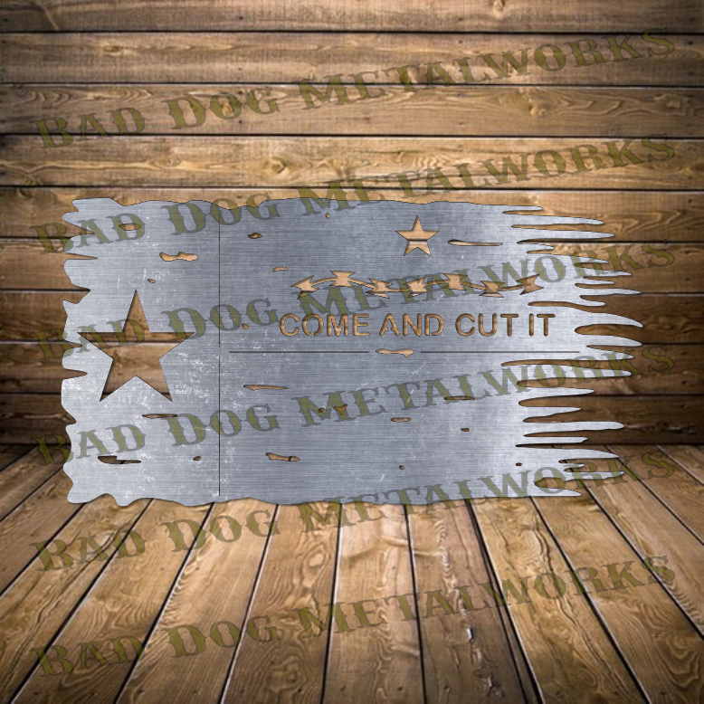 Come and Cut It Tattered Texas Flag - Dxf and Svg
