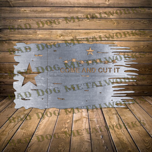 Come and Cut It Tattered Texas Flag - Dxf and Svg