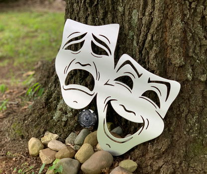 Comedy and Tragedy Masks – Bad Dog Metalworks
