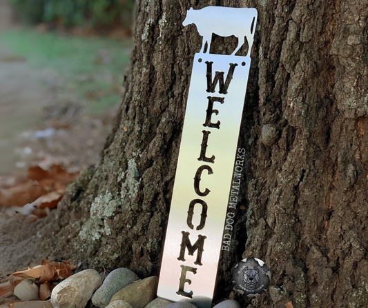 Cow Welcome Plaque