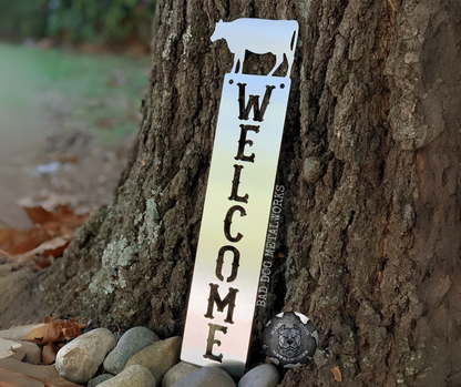 Cow Welcome Plaque