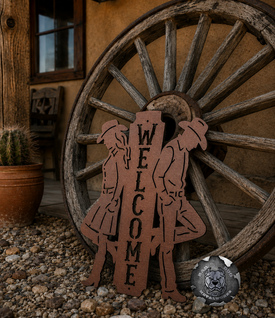 Cowgirl and Cowboy Welcome