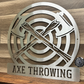 Crossed Axes Axe Throwing Monogram