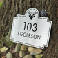 Deer Address Plaque