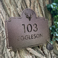 Deer Address Plaque