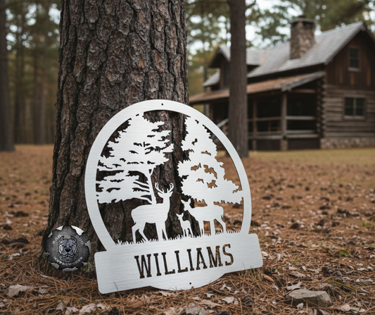 Deer Family Monogram