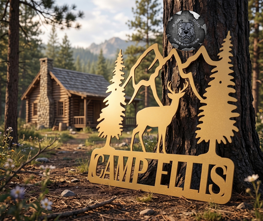 Personalized Deer Plaque