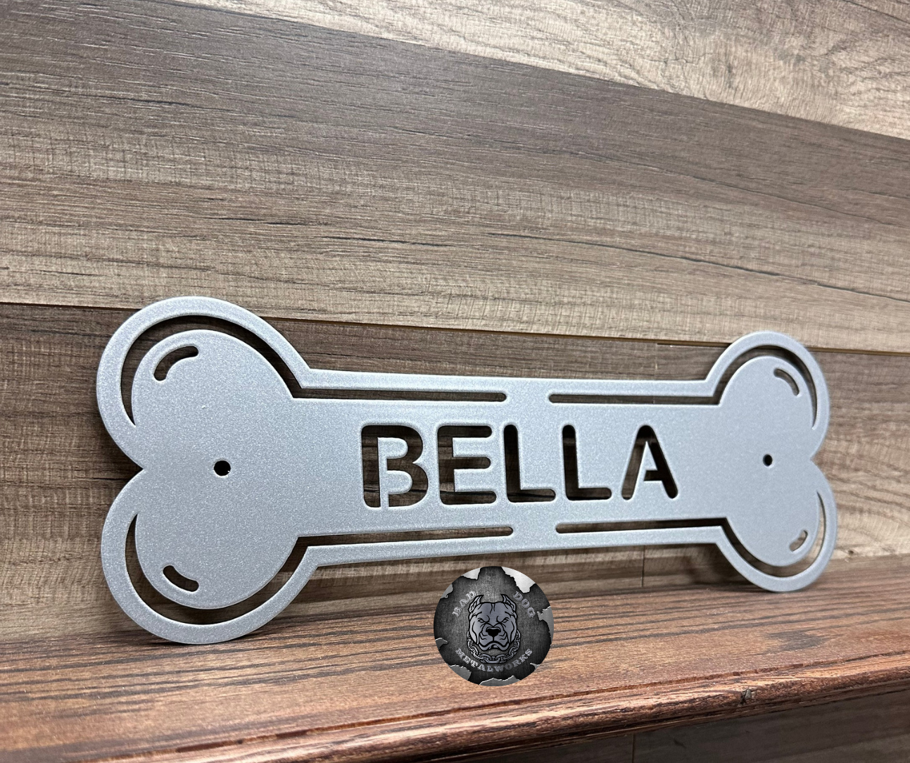 Dog Bone Nameplate