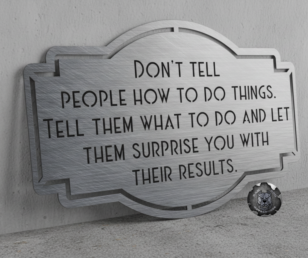 Don't Tell People How to Do Things, Tell Them What to Do and Let Them Surprise You