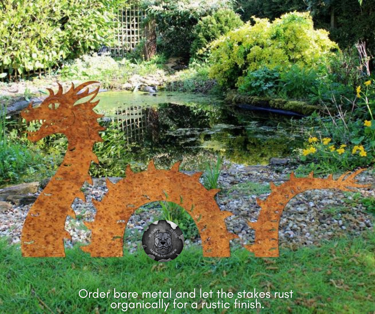 Garden Dragon Yard Stakes