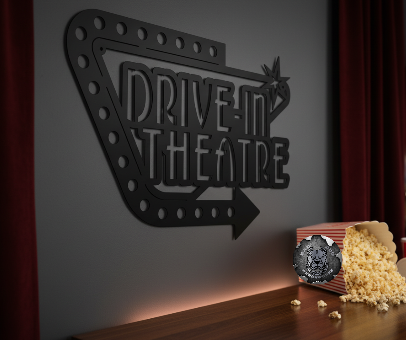 Retro Drive-In Theatre Sign