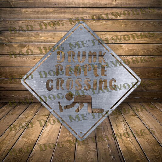 Drunk People Crossing - Dxf and Svg