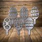 Easter Egg Stake Set - Dxf and Svg