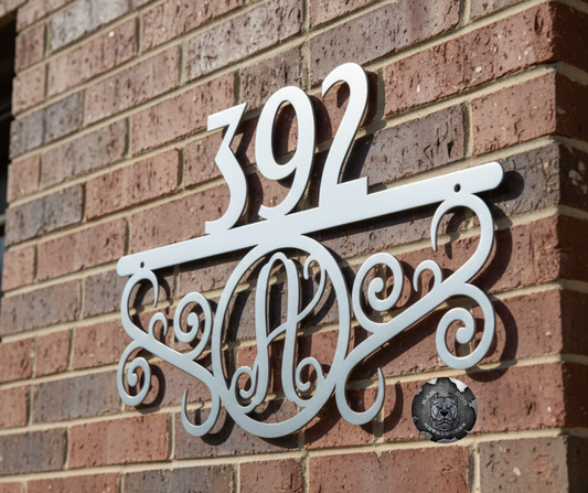 Elegant Address Monogram