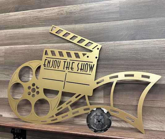 Enjoy the Show Clapboard and Film Reel