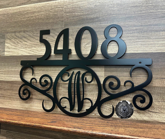 Elegant Address Monogram