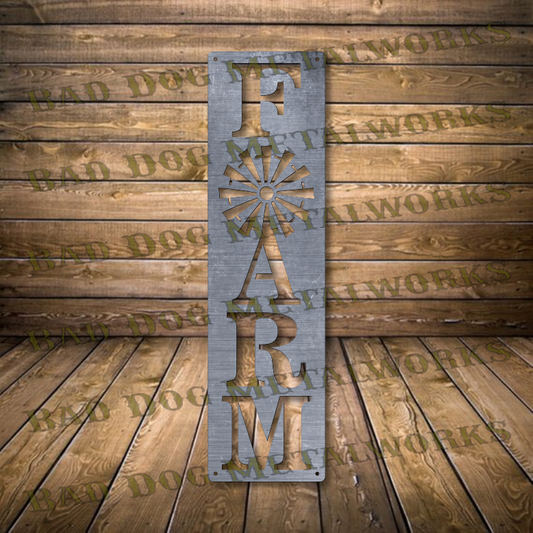 Farm Plaque - Dxf and Svg