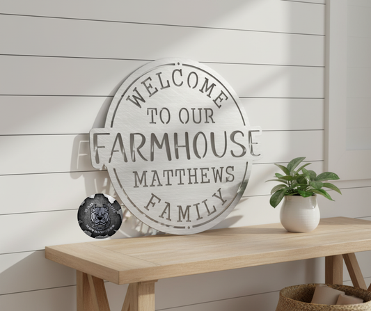 Welcome to Our Farmhouse Monogram