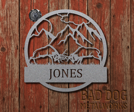Fighting Elk Monogram