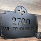 Fleur De Lis Address Plaque