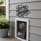 Furry Friends Script Metal Sign