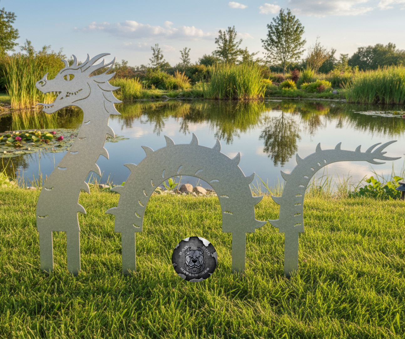 Garden Dragon Yard Stakes