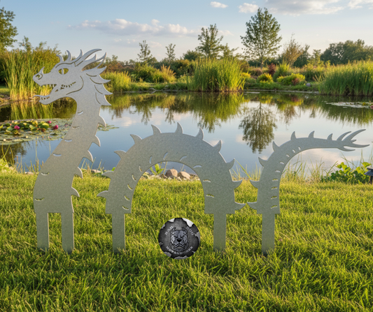 Garden Dragon Yard Stakes