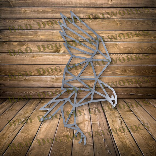 Geometric Hawk - Svg and Dxf