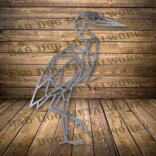 Geometric Stork - Svg and Dxf