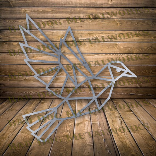 Geometric Dove - Svg and Dxf