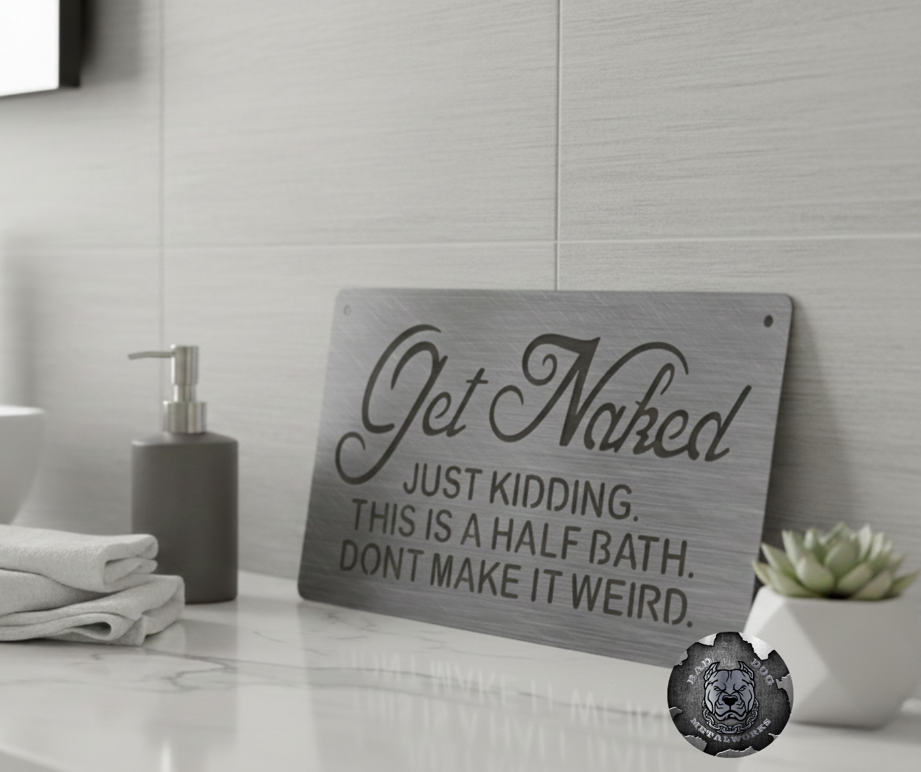 Get Naked. Just Kidding. This is a Half Bath, Don't Make it Weird.