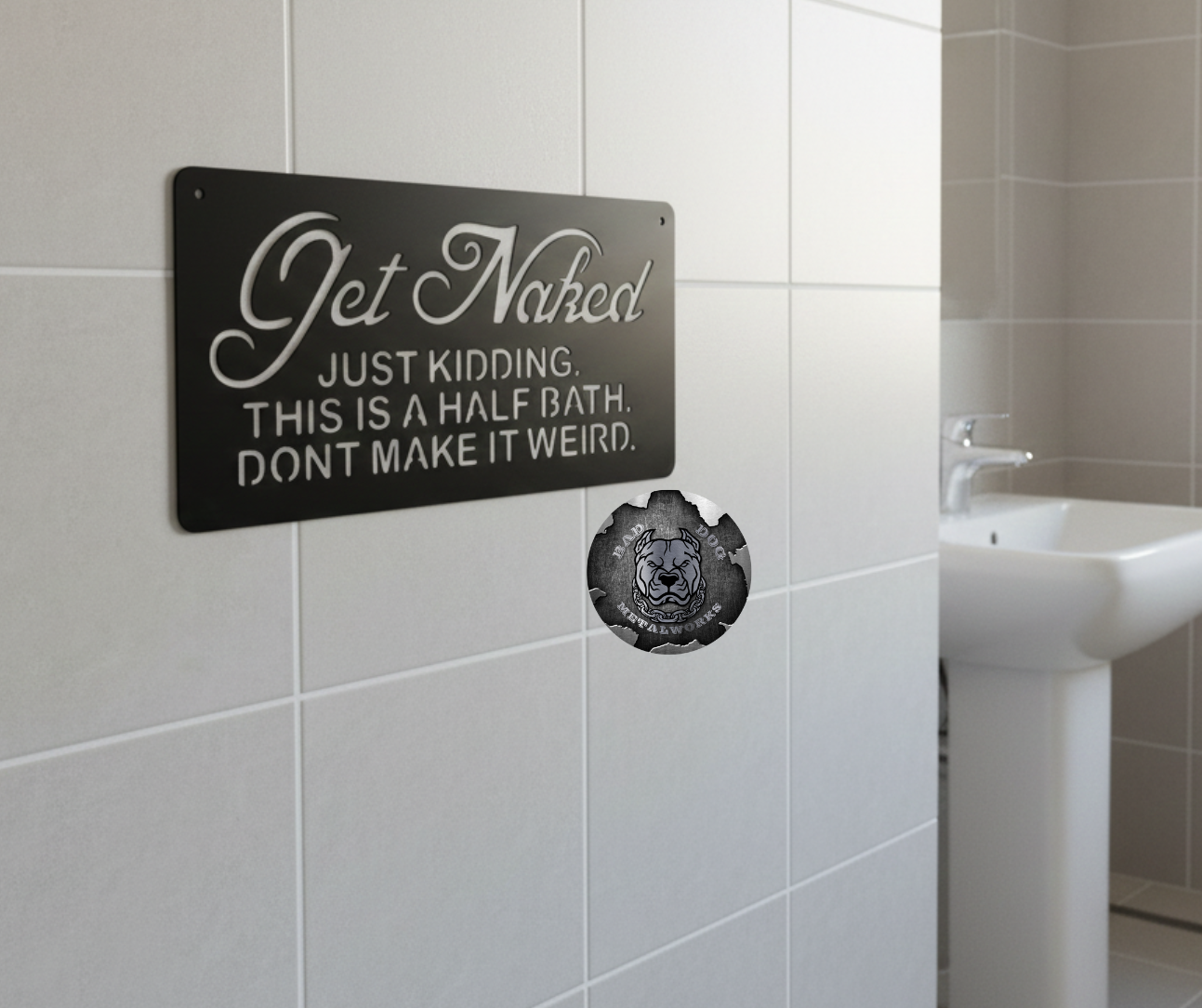 Get Naked. Just Kidding. This is a Half Bath, Don't Make it Weird.