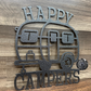 Happy Campers Metal Garden Flag or Sign