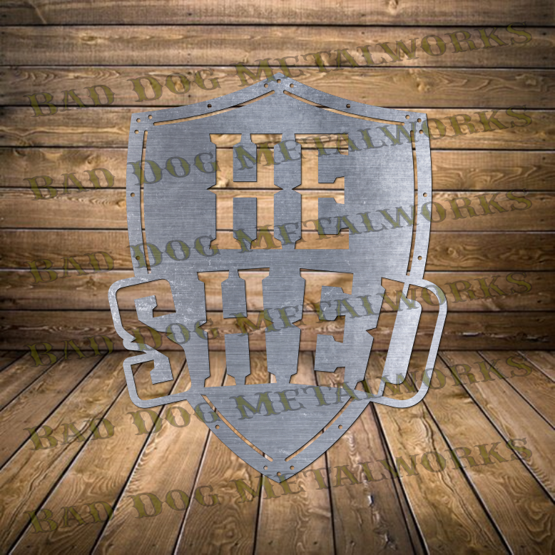 He Shed Shield - Dxf and Svg