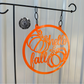 Hello Fall Metal Garden Flag