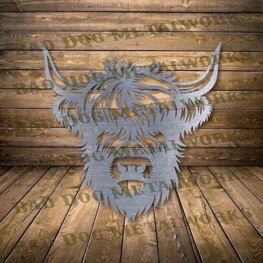 Highland Cow - Dxf and Svg