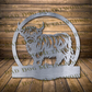 Highland Cow Monogram - Dxf and Svg